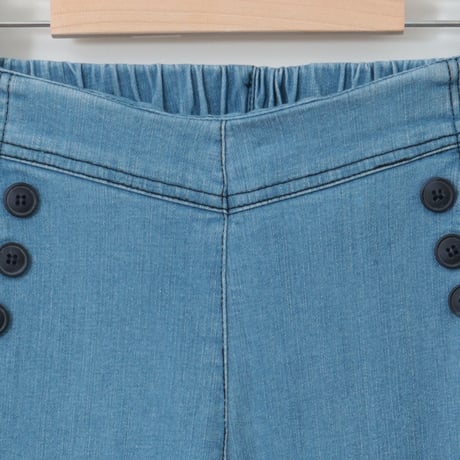 ボタンアクセントストレッチデニムパンツ[31917154]natural mist