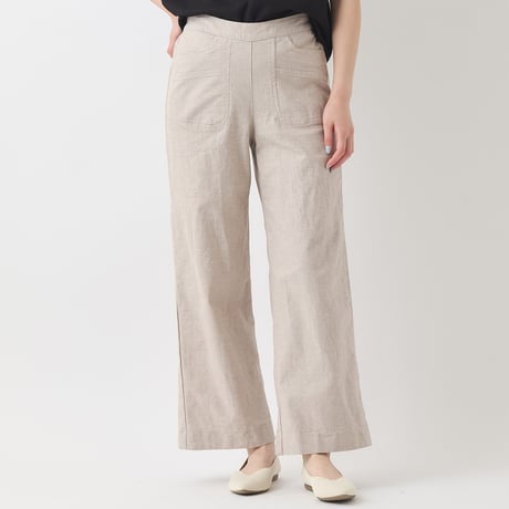 デザインポケットワイドパンツ[31917157]natural mist