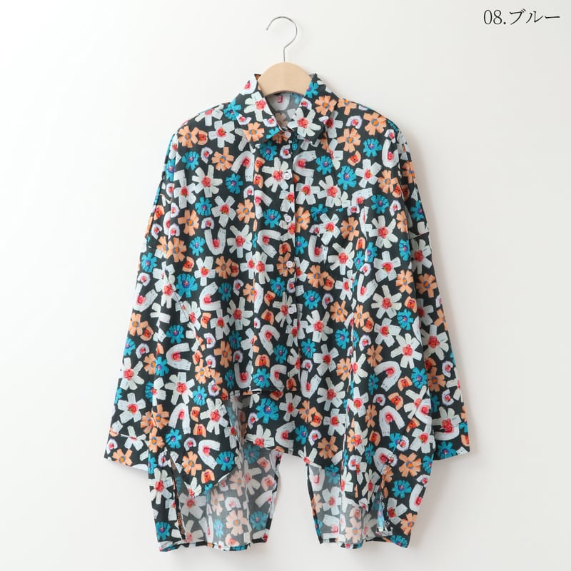 Bode Cobalt Mosaic リネン　シャツ BODE(ボーディ)/PRISMA OVERSHIRT（プリズマ オーバーシャツ