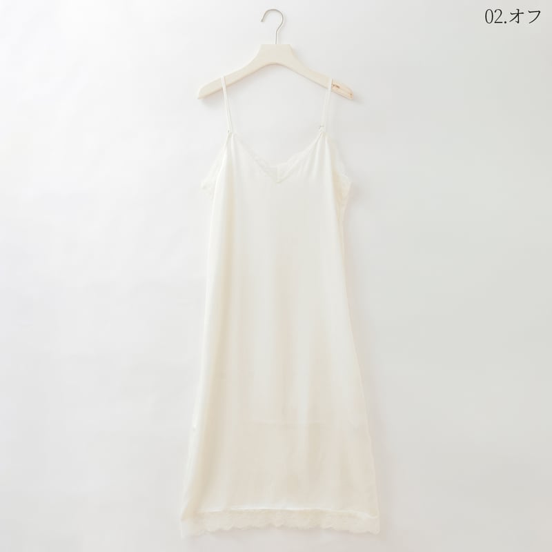 サテンレースワンピース [15856344]&Noel | natural mist Class