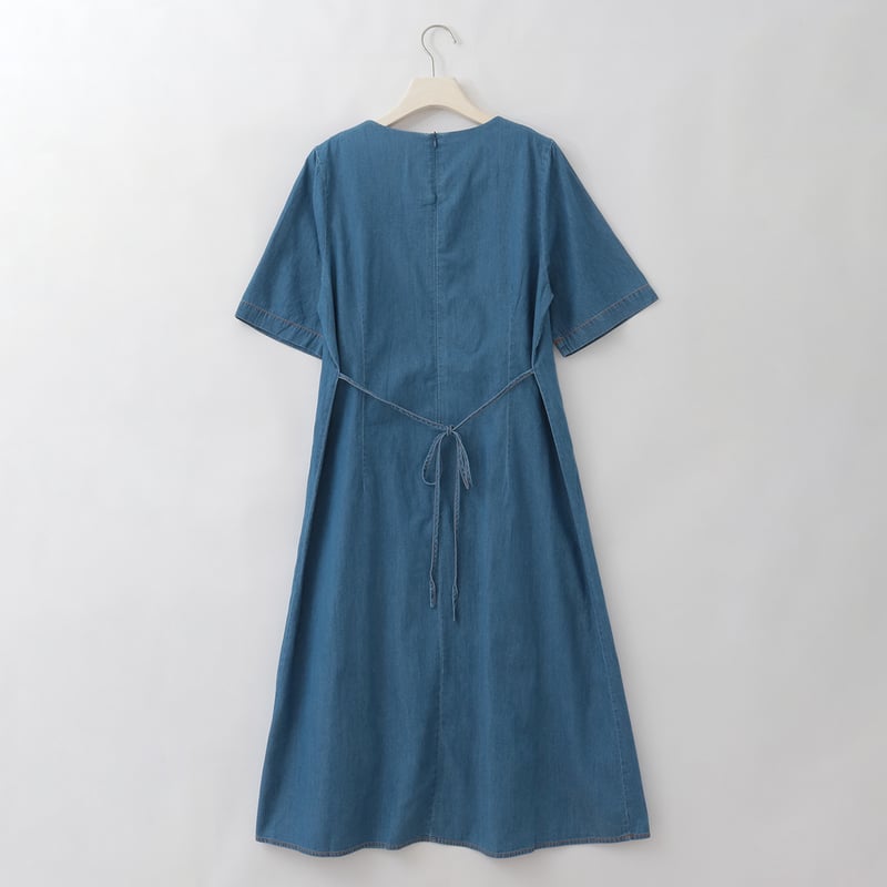 コットンウエストタックワンピース [41416405]natural mist | natu