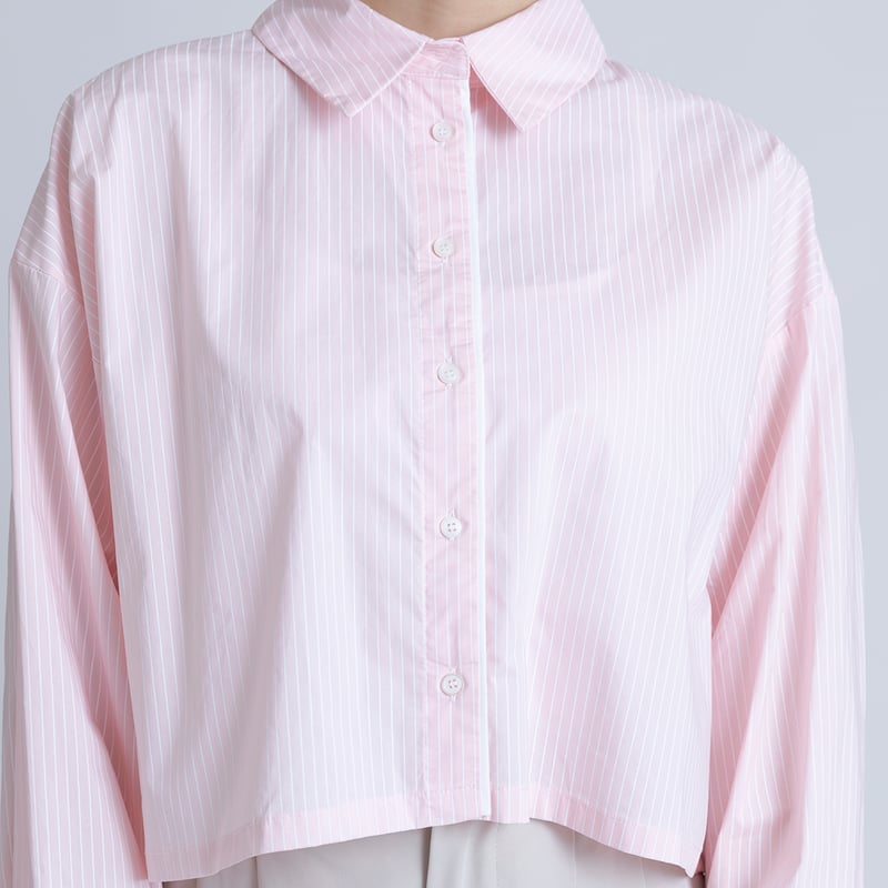 ストライプショートシャツ[15843026]オンライン限定 | natural mist Class