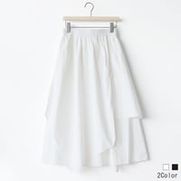 ラップイレギュラースカート[20115259]natural mist