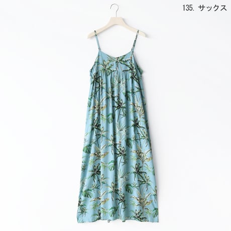 【特価品】パームツリーキャミソールワンピース[6620474]naturalmist