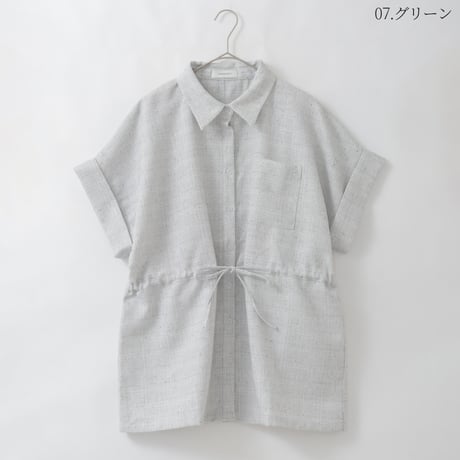 リネンライクチュニック丈ブラウス[15843035]オンライン限定
