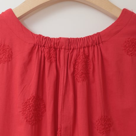 【リバーシブル】サークル刺繍ノースリーブワンピース[61716221]natural mist