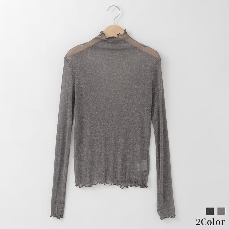 ラメシアーハイネックトップ [30111408]natural mist | natural