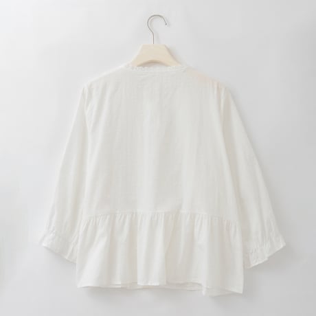 ミックスレースペプラムシャツ

[41413773]natural mist