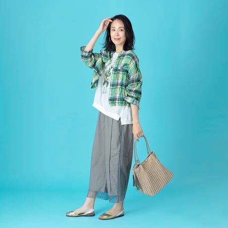 裾シアーサイドラインワイドパンツ

[62117313]natural mist