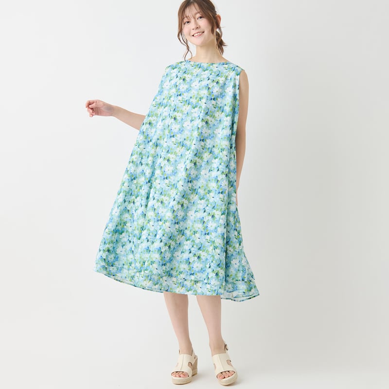 【専用】EMILIO PUCCI　フラワープリント ノースリーブワンピース EMILIO PUCCI エミリオプッチ ワンピース ノースリーブ 34