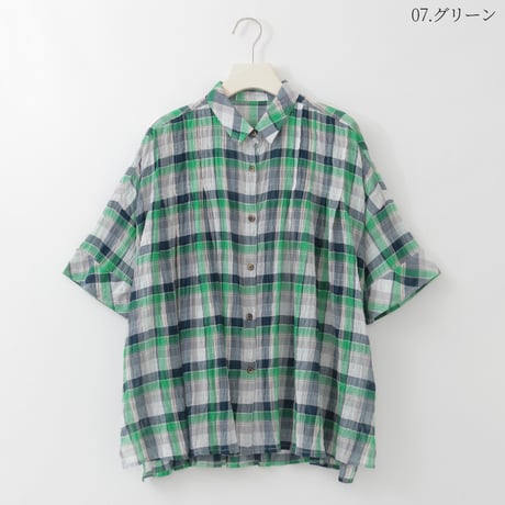 マドラスチェックシアーシャツ

[61713856]natural mist