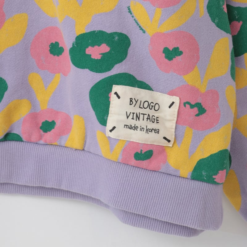 裏起毛カラフルフラワースウェットプルオーバー[14941027]オンライン