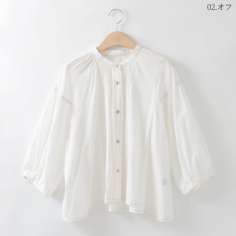 【洗える】ピンタックステッチデザインブラウス

[41713470]natural mist
