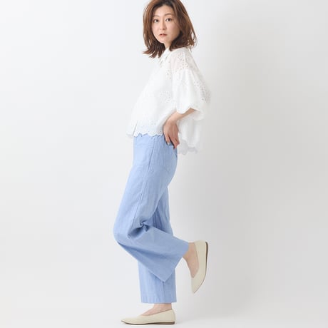デザインポケットワイドパンツ[31917157]natural mist
