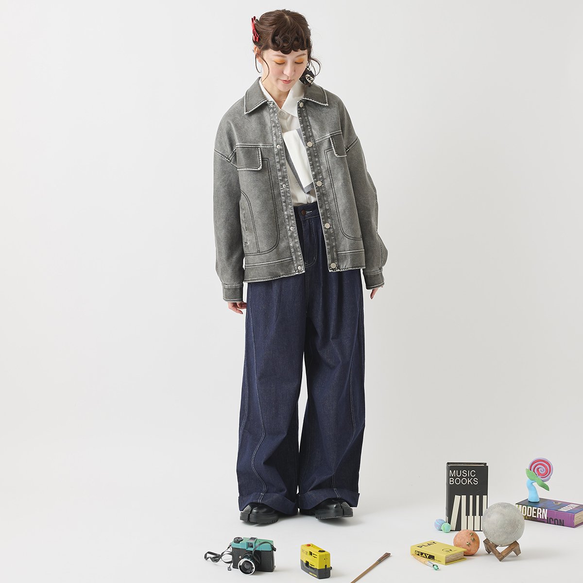 MUSINSA STANDARD ワイドレプリカパンツ 6色 MUSINSA STANDARD MEN'S_ワンタックワイドスウェットパンツ_5色
