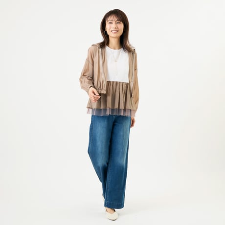 ストレートイージーデニムパンツ

[80317296]natural mist