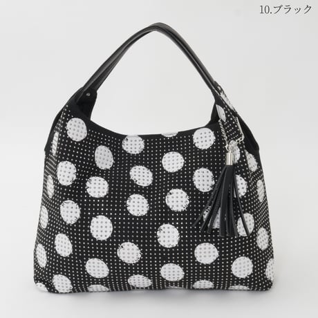 ドット柄ラインストーントートバッグ

[92118211]natural mist