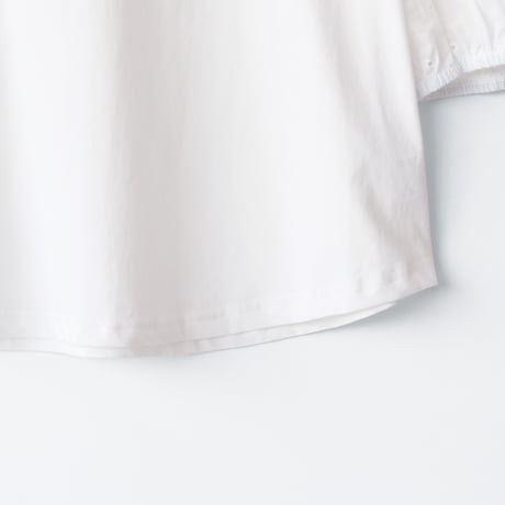袖アイレットパールデザインカットソー[41411600]naturalmist