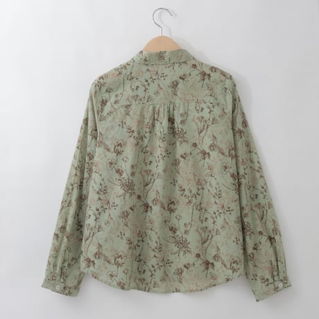 【洗える/日本製】バイカラーフラワープリントシャツ

[71213739]natural mist