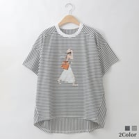 ボーダープリントカットソー

[30111489]natural mist