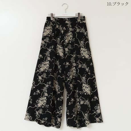 トワルドジュイ柄イージーワイドパンツ[32627101]capricious