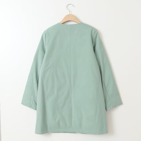 ノーカラースプリングコート[61714225]natural mist
