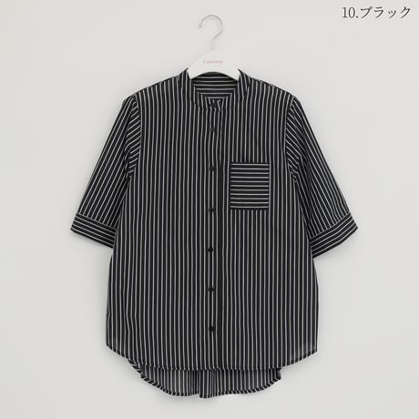 配色ストライプバンドカラーシャツ

[32623286]capricious
