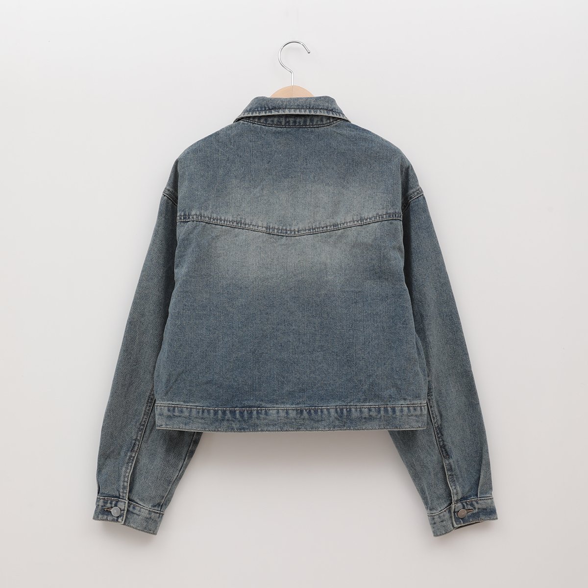 フロントジップデニムジャケット[22034229]vivid | natural mist C