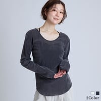 ベロアライクシアーカットソー[15841023]オンライン限定