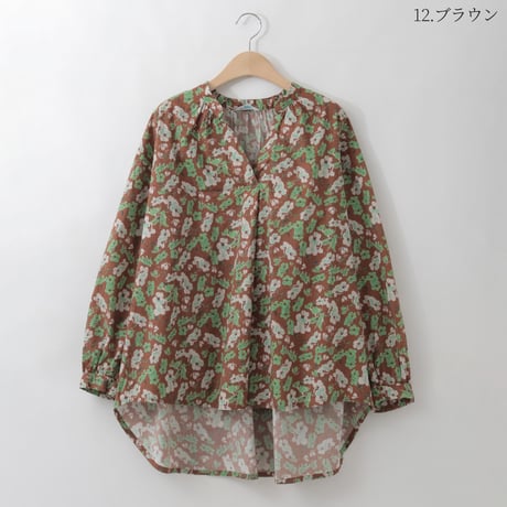 アートプリントスキッパーブラウス

[31813639]natural mist