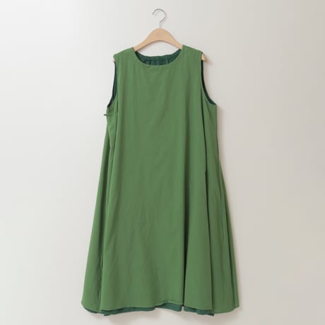 【リバーシブル】サークル刺繍ノースリーブワンピース[61716221]natural mist
