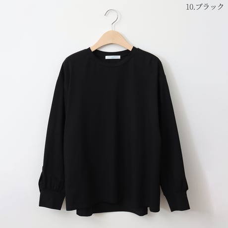 ラッフルフリルデザインカットソー[21213294]natural mist
