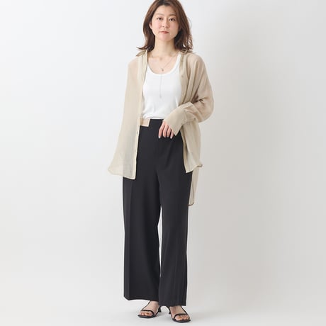 オーバーシルエットシアーブラウス[40813305]natural mist