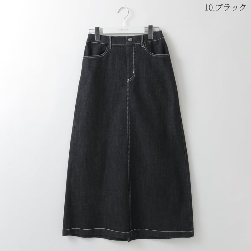 Aラインデニムスカート [32825148]capricious | natural mis