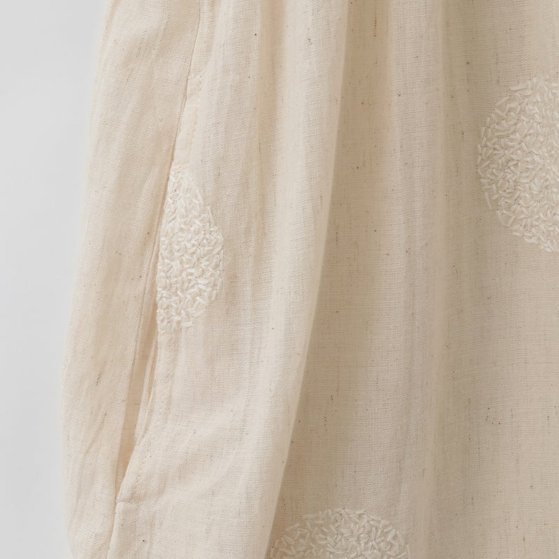 サークル刺繍デザインワンピース [61716375]natural mist | natur