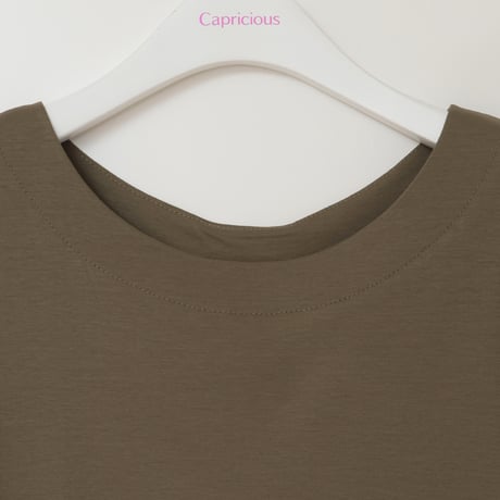 異素材切り替えAラインワンピース[41726204]capricious