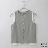 【セットアイテム】異素材レイヤードタンクトップセット[15841033]オンライン限定