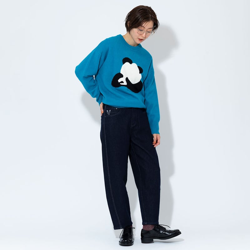 moontreeplanet ニットターバン ブルー moontreeplanet ニットターバン