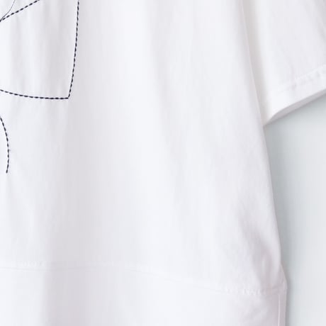 ミシンステッチフラワーデザインカットソー[41411587]naturalmist