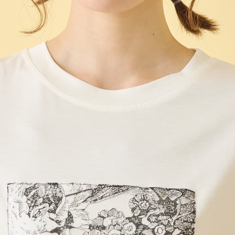 イレギュラーヘムコラージュTシャツ[22031143]vivid