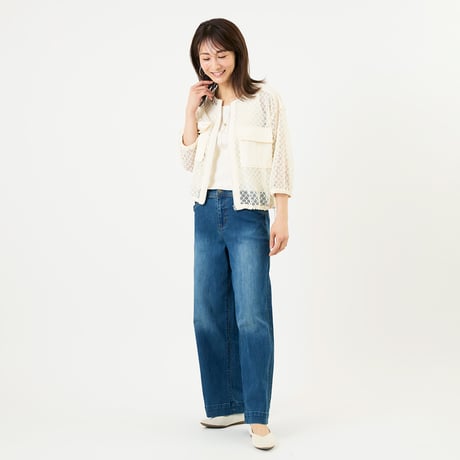 ストレートイージーデニムパンツ

[80317296]natural mist