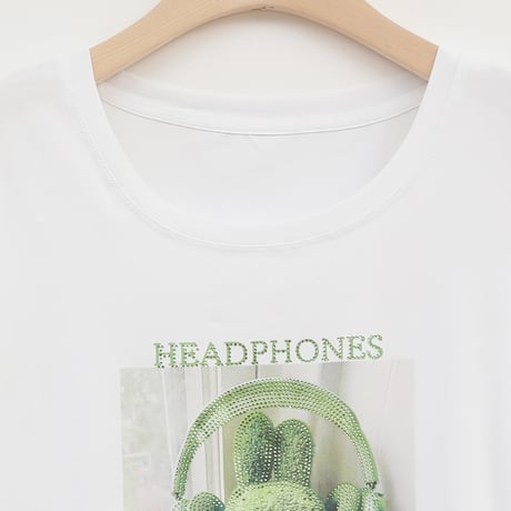 転写コラージュデザインTシャツ[22031081]vivid