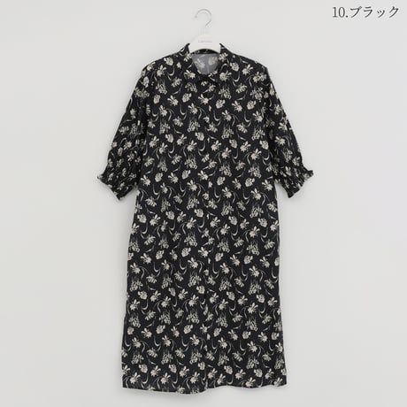 袖口シャーリングフラワー柄ワンピース

[32626191]capricious