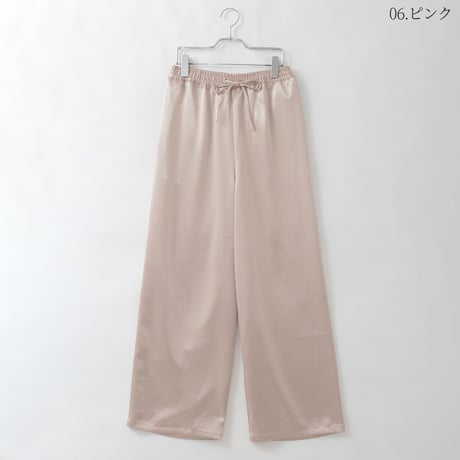 サテンイージーワイドパンツ[99947038]オンライン限定