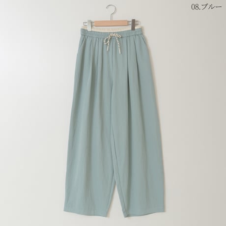配色ウエストバレルレッグパンツ

[41417193]natural mist