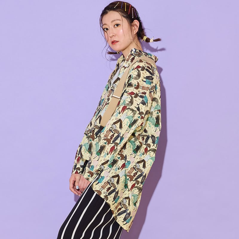 ペイデフェ　昆虫柄シャツ 71GUGJBNp+L._AC_UF350,