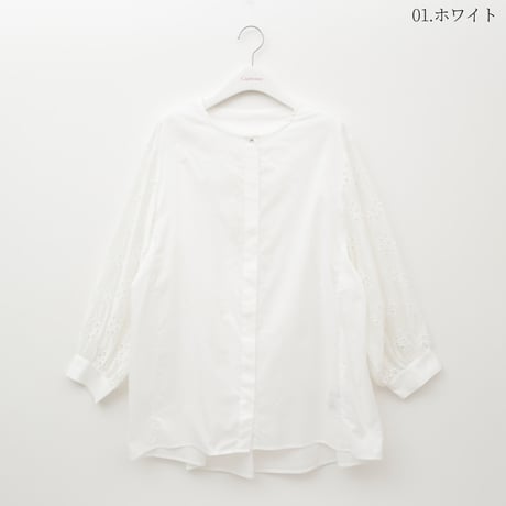 レーススリーブデザインシャツ[15523212]capricious