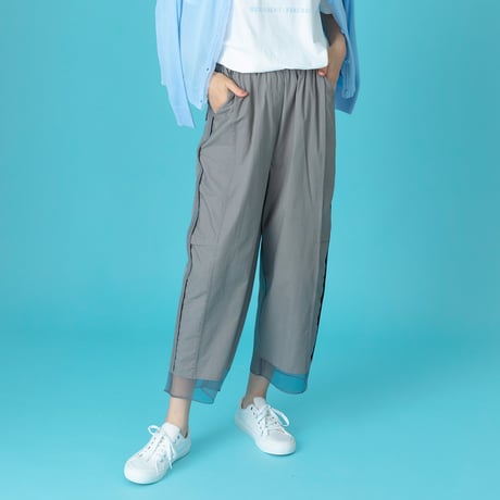 裾シアーサイドラインワイドパンツ

[62117313]natural mist