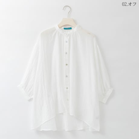 ネックギャザースモックブラウス

[31813718]natural mist