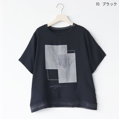 【COOL TUCH】アート風グラフィックプリントプルオーバー[22011618]natural mist